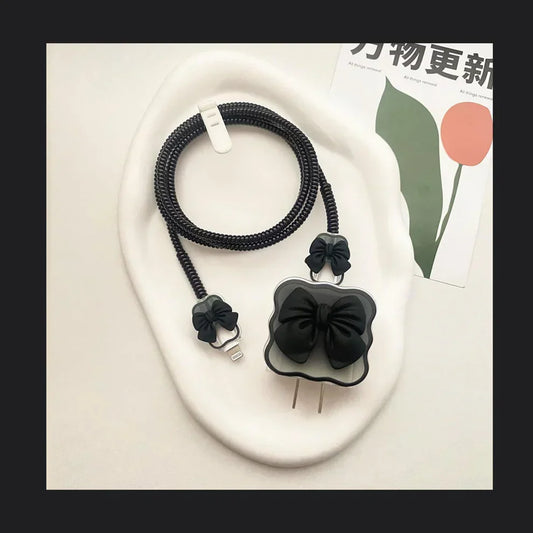 Black Bow Charger Protector