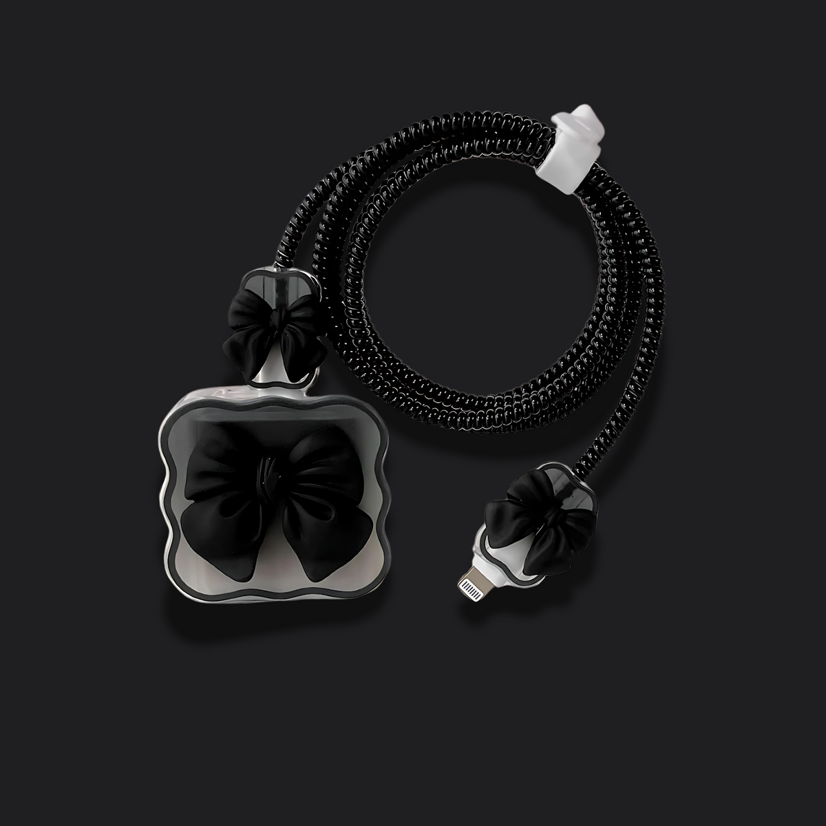 Black Bow Charger Protector